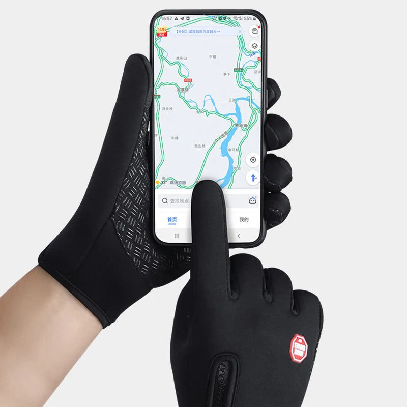 Winter Gloves for Men & Women Touchscreen Compatible, Warm, Windproof & Non-Slip for Cycling, Motorbiking & Outdoor Activities
