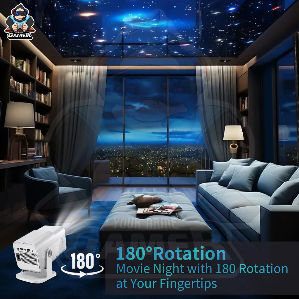 NEW HCS350 MAX Video Game Console and Projector  Ultimate Retro Gaming & Home Theater System – HD Projection, Android 11 & 10,000 Games