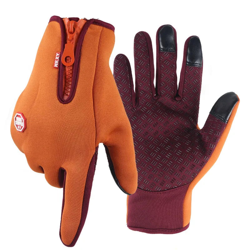 Winter Gloves for Men & Women Touchscreen Compatible, Warm, Windproof & Non-Slip for Cycling, Motorbiking & Outdoor Activities