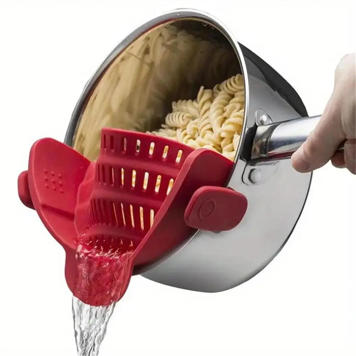 Adjustable Clip On Strainer Universal Strainer for Pots, Pans and Bowls Easy, Safe Draining & Heat-Resistant