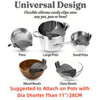 Adjustable Clip On Strainer Universal Strainer for Pots, Pans and Bowls Easy, Safe Draining & Heat-Resistant