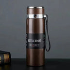 Stainless Steel Insulated Thermos Bottle Long-Lasting Hot & Cold Temperature Control, Leak-Proof Water Bottle for Tea, Coffee, Travel & Sports