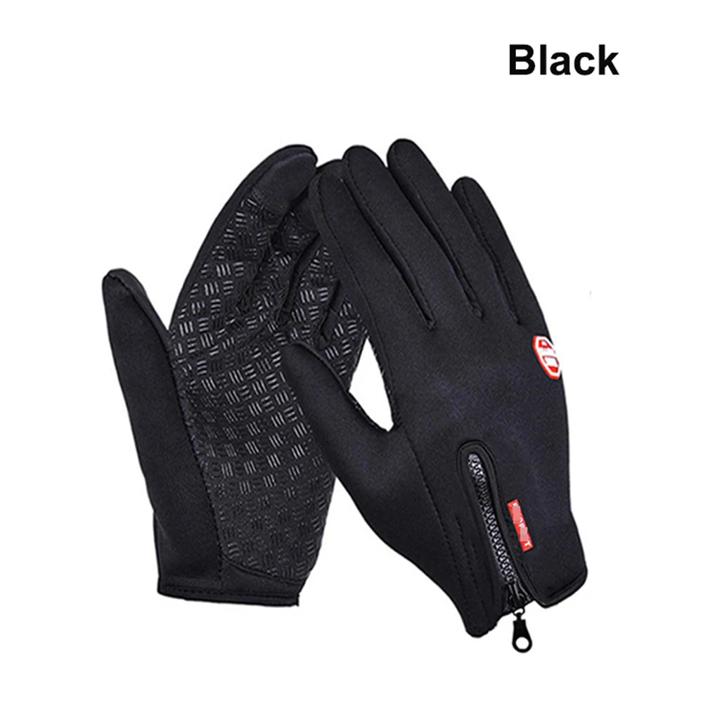 Winter Gloves for Men & Women Touchscreen Compatible, Warm, Windproof & Non-Slip for Cycling, Motorbiking & Outdoor Activities