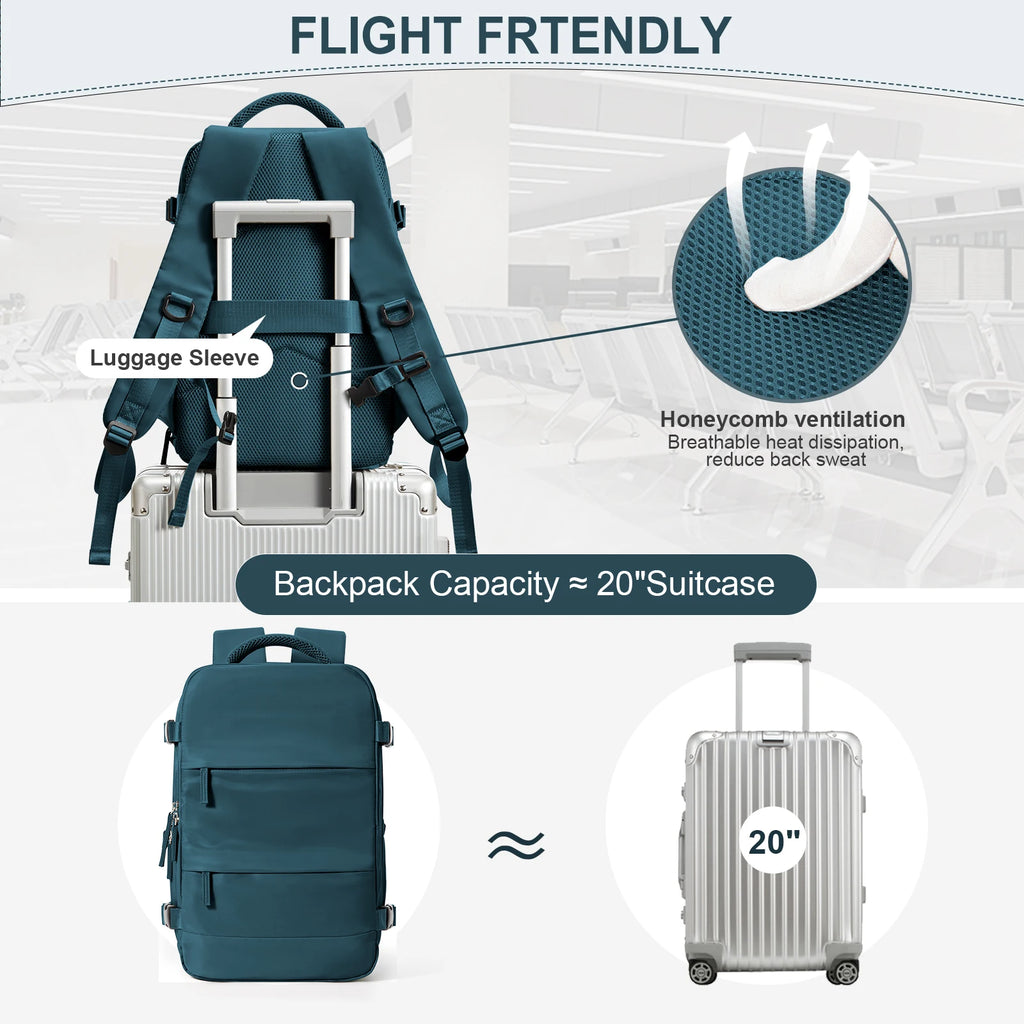 Women Men Hand Luggage Ryanair Backpack Business Laptop Bag College Travel Backpack Waterproof Carry on Cabin Backpack