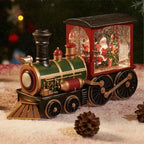 2026 Christmas Gift Crystal Ball Ornaments LED Lights Train Santa Claus Merry Christmas Decoration for Home Party Xmas