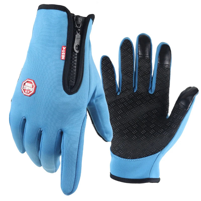 Winter Gloves for Men & Women Touchscreen Compatible, Warm, Windproof & Non-Slip for Cycling, Motorbiking & Outdoor Activities