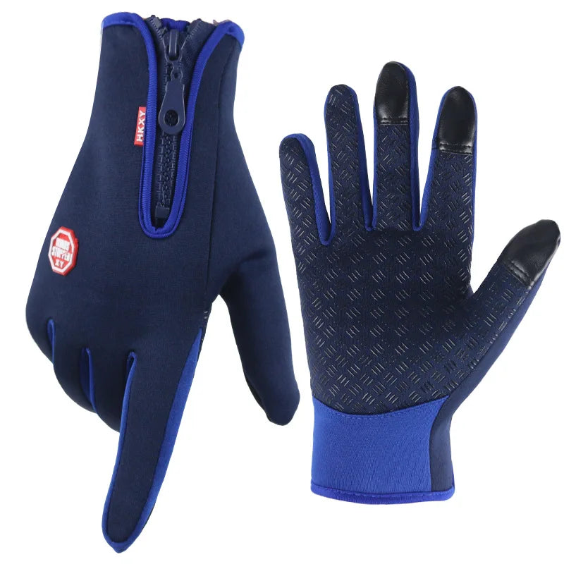 Winter Gloves for Men & Women Touchscreen Compatible, Warm, Windproof & Non-Slip for Cycling, Motorbiking & Outdoor Activities