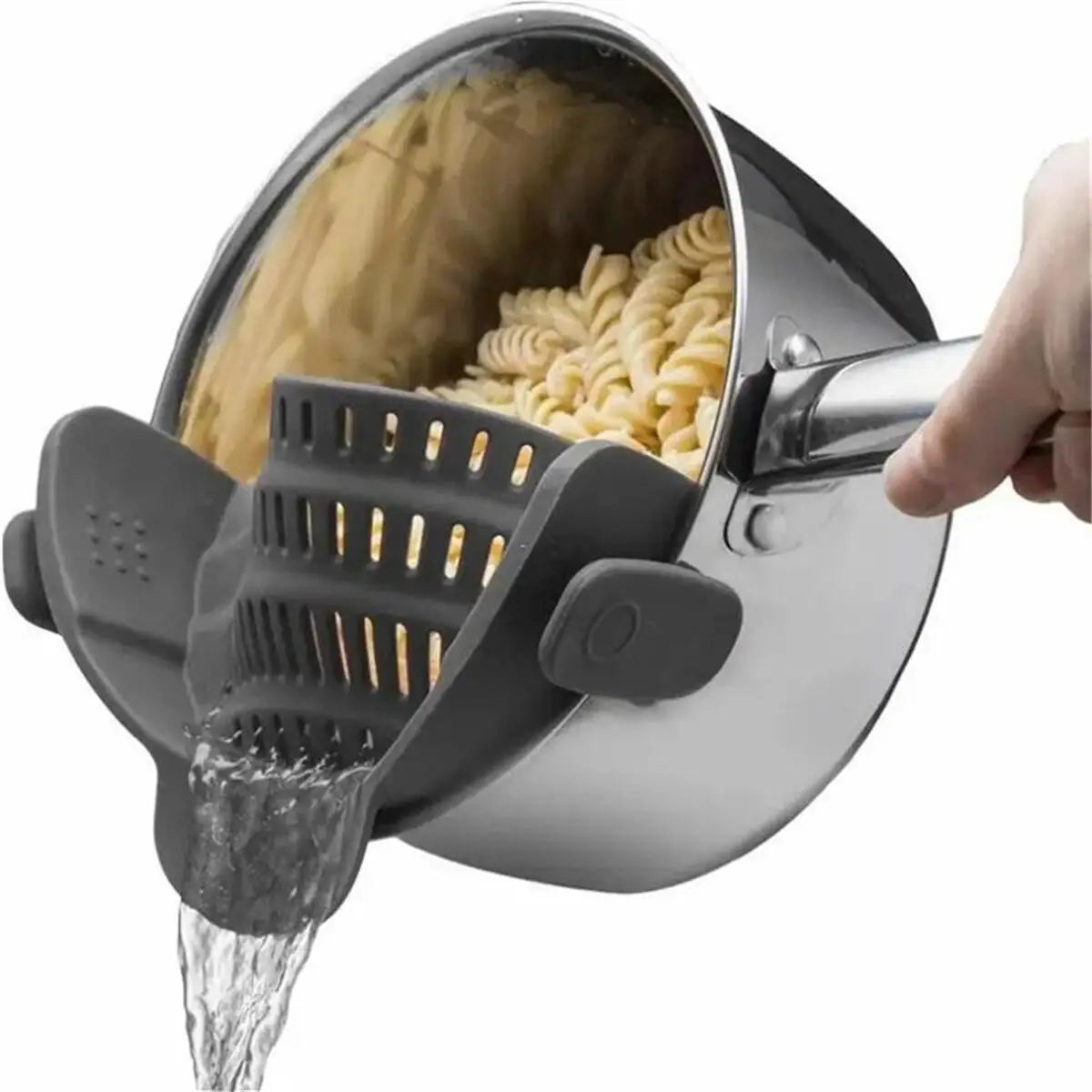 Adjustable Clip On Strainer Universal Strainer for Pots, Pans and Bowls Easy, Safe Draining & Heat-Resistant