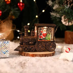 2026 Christmas Gift Crystal Ball Ornaments LED Lights Train Santa Claus Merry Christmas Decoration for Home Party Xmas