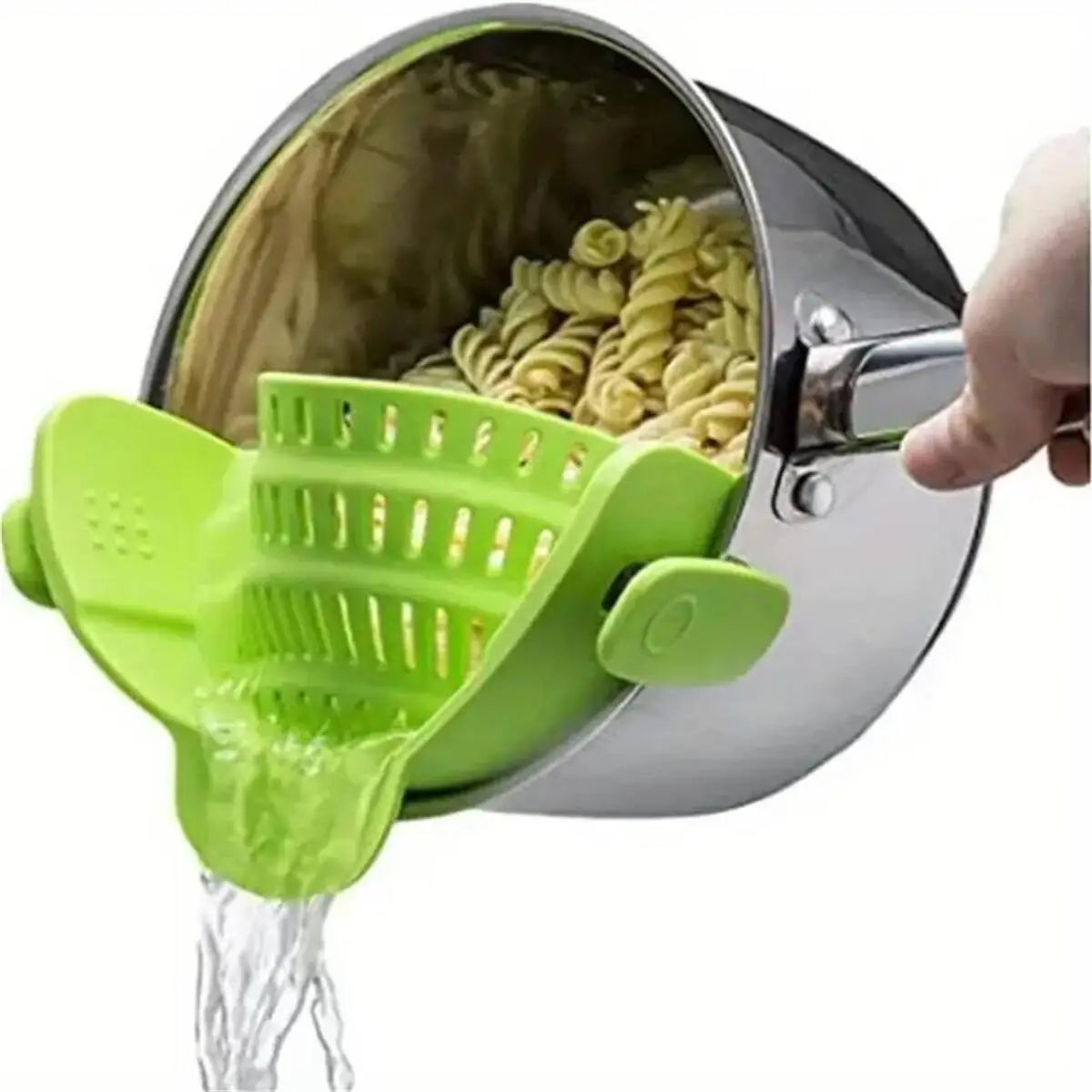 Adjustable Clip On Strainer Universal Strainer for Pots, Pans and Bowls Easy, Safe Draining & Heat-Resistant