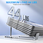 Portable Laptop Stand Aluminum Adjustable 8 Ports USB C Hub with 4K HDMI PD 100W for MacBook 10-17” Laptops Cooling Riser Mount