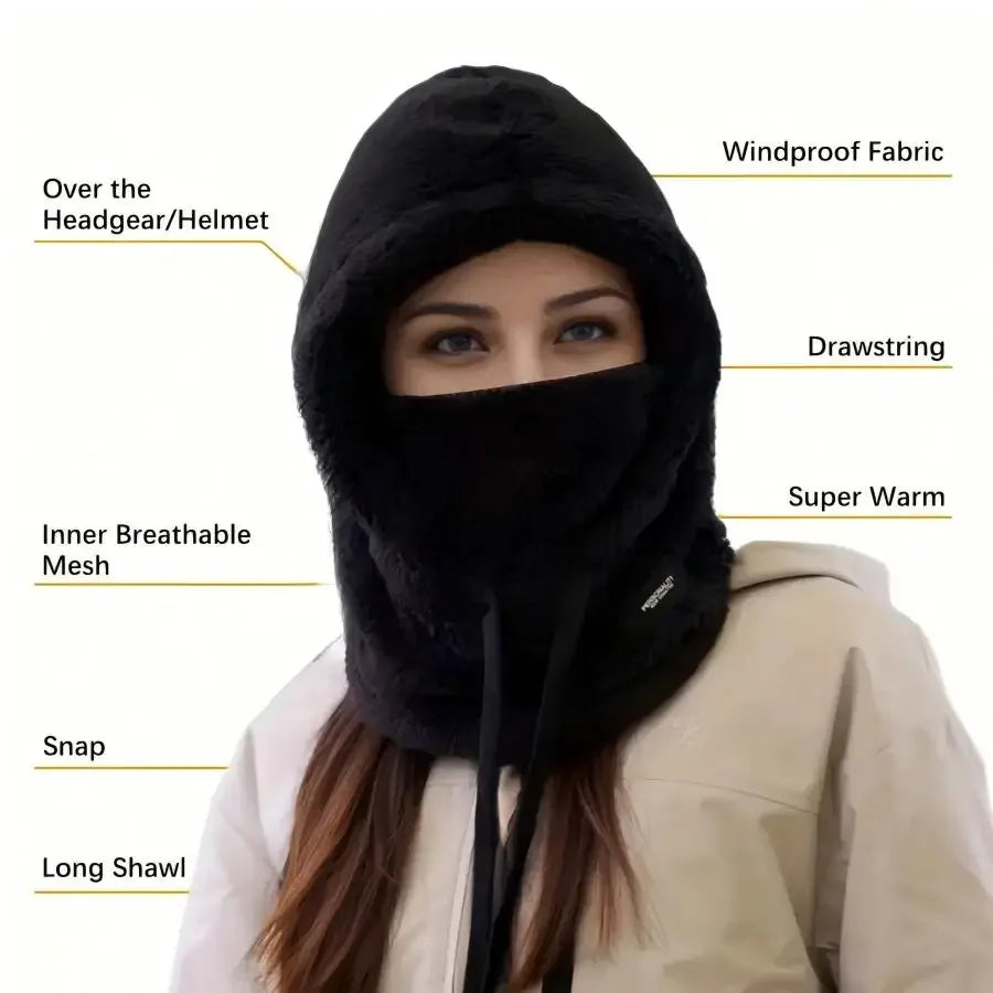 Winter Comfort Hooded Balaclava Extreme Warmth Windproof Protection