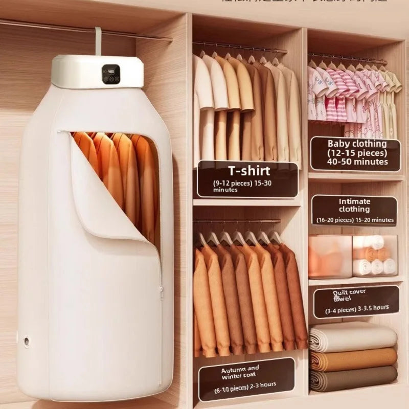 Mini Portable Foldable Dryer 360° Hot Air Drying for Underwear, Socks & Small Garments Compact Design for Home & Travel