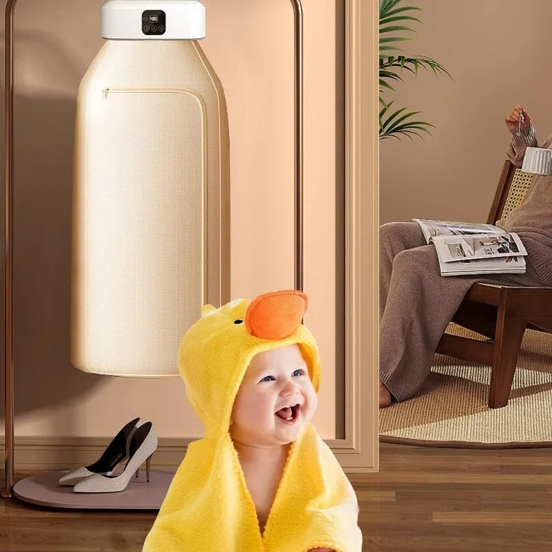 Mini Portable Foldable Dryer 360° Hot Air Drying for Underwear, Socks & Small Garments Compact Design for Home & Travel