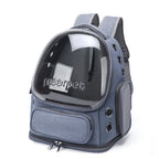 Transparent Pet Carrier Bag Breathable Capsule Backpack for Cats and Dogs Outdoor Travel Double Shoulder Carry