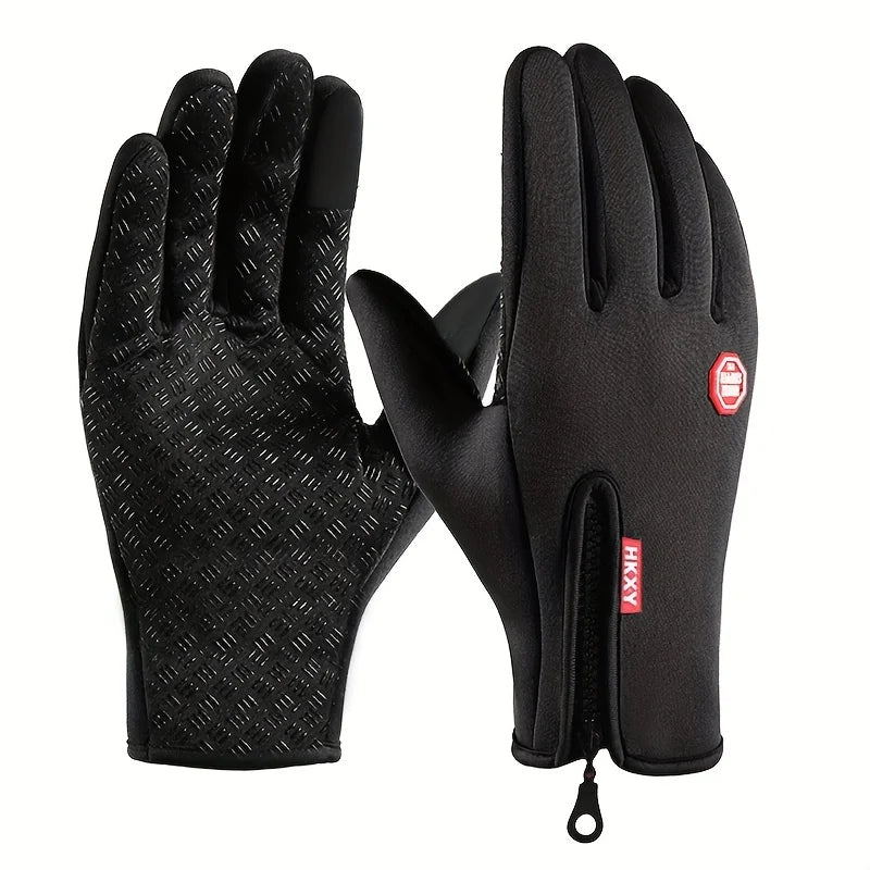 Winter Gloves for Men & Women – Touchscreen Compatible, Warm, Windproof & Non-Slip for Cycling, Motorbiking & Outdoor Activities