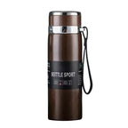 Stainless Steel Insulated Thermos Bottle Long-Lasting Hot & Cold Temperature Control, Leak-Proof Water Bottle for Tea, Coffee, Travel & Sports