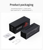 Essential Oil Diffuser, 3D Fireplace-Style Aromatherapy Humidifier with Colorful Flame Effect and Remote Control