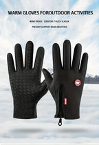 Winter Gloves for Men & Women – Touchscreen Compatible, Warm, Windproof & Non-Slip for Cycling, Motorbiking & Outdoor Activities