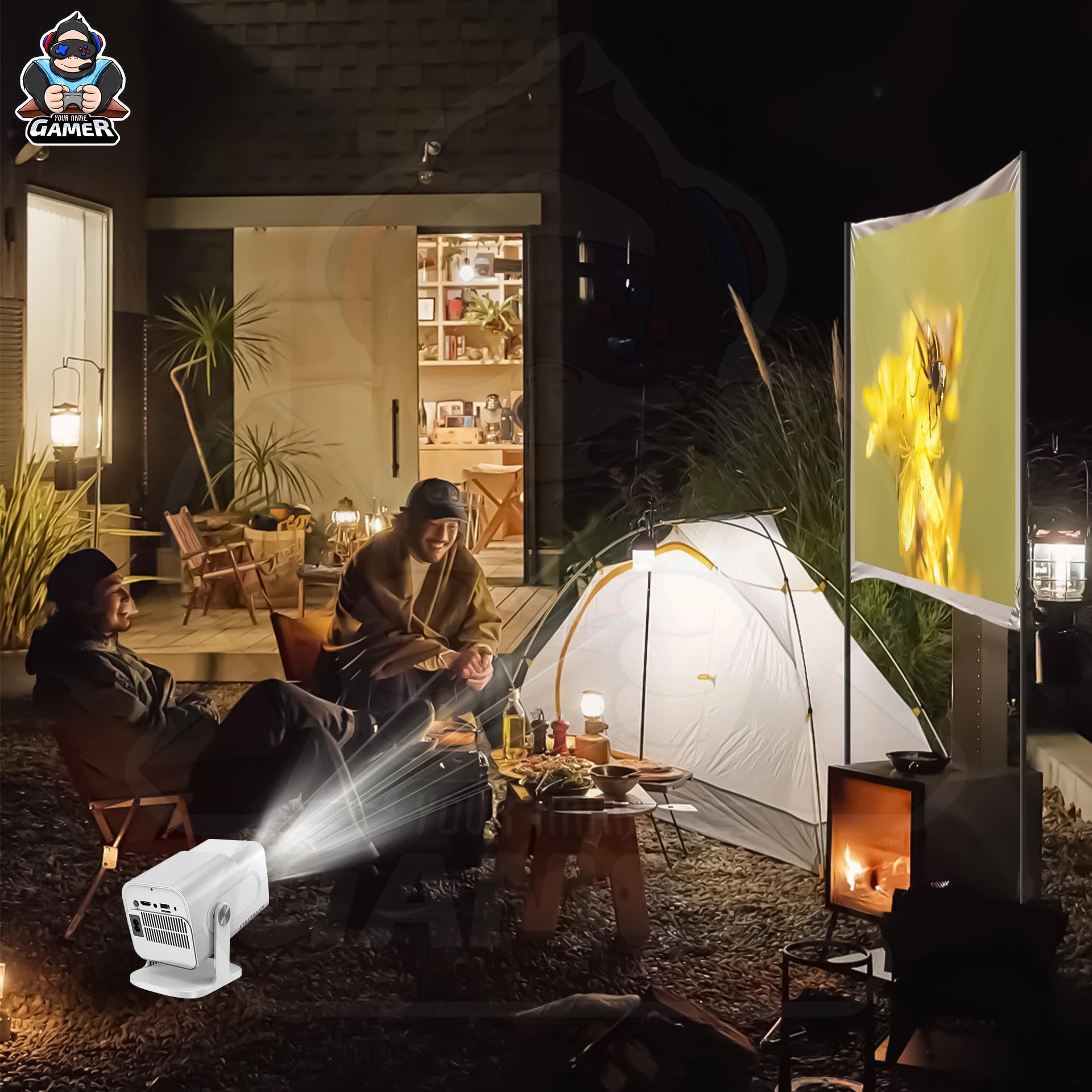 NEW HCS350 MAX Video Game Console and Projector  Ultimate Retro Gaming & Home Theater System – HD Projection, Android 11 & 10,000 Games