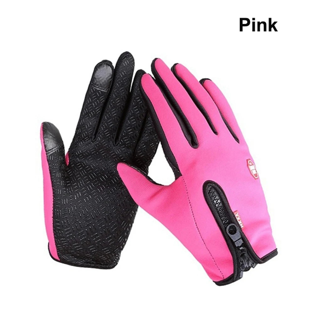 Winter Gloves for Men & Women Touchscreen Compatible, Warm, Windproof & Non-Slip for Cycling, Motorbiking & Outdoor Activities