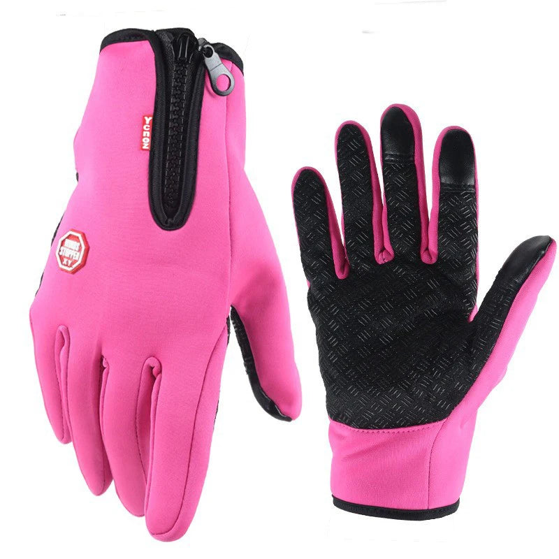 Winter Gloves for Men & Women Touchscreen Compatible, Warm, Windproof & Non-Slip for Cycling, Motorbiking & Outdoor Activities