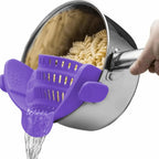 Adjustable Clip On Strainer Universal Strainer for Pots, Pans and Bowls Easy, Safe Draining & Heat-Resistant